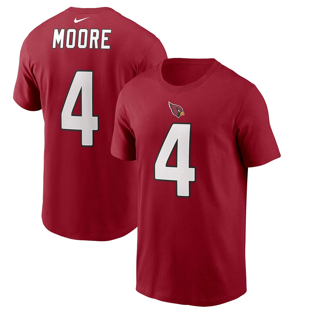 T-shirt Nike Rondale Moore Cardinal Arizona Cardinals pour homme avec nom et numéro de joueur