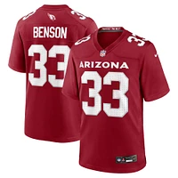 Maillot de match Nike Trey Benson Cardinal Arizona Cardinals pour homme