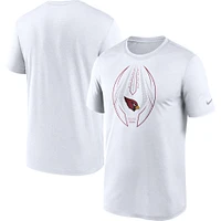 T-shirt Nike Performance Arizona Cardinals Team Legend Icon pour homme - Blanc