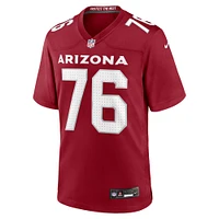 Men's Nike Will Hernandez  Cardinal Arizona Cardinals Team Game Jersey