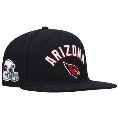 Men's Pro Standard Black Arizona Cardinals Stacked Snapback Hat