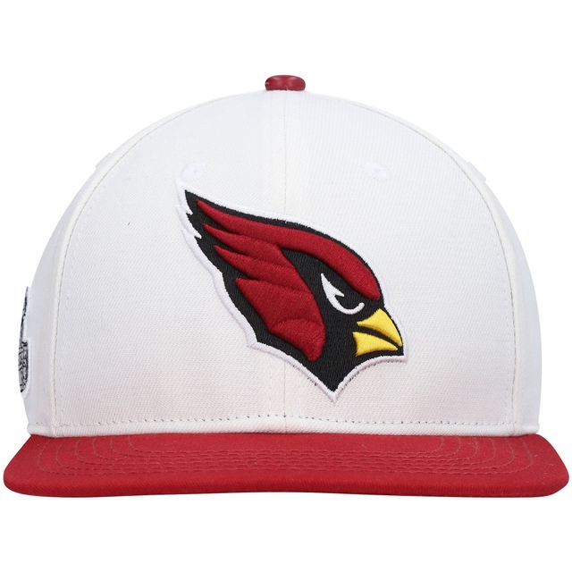 Casquette Snapback 2 tons Pro Standard pour homme, blanc/Cardinal Arizona Cardinals