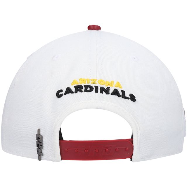 Casquette Snapback 2 tons Pro Standard pour homme, blanc/Cardinal Arizona Cardinals