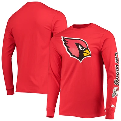 T-shirt à manches longues Starter Cardinal Arizona Cardinals pour homme