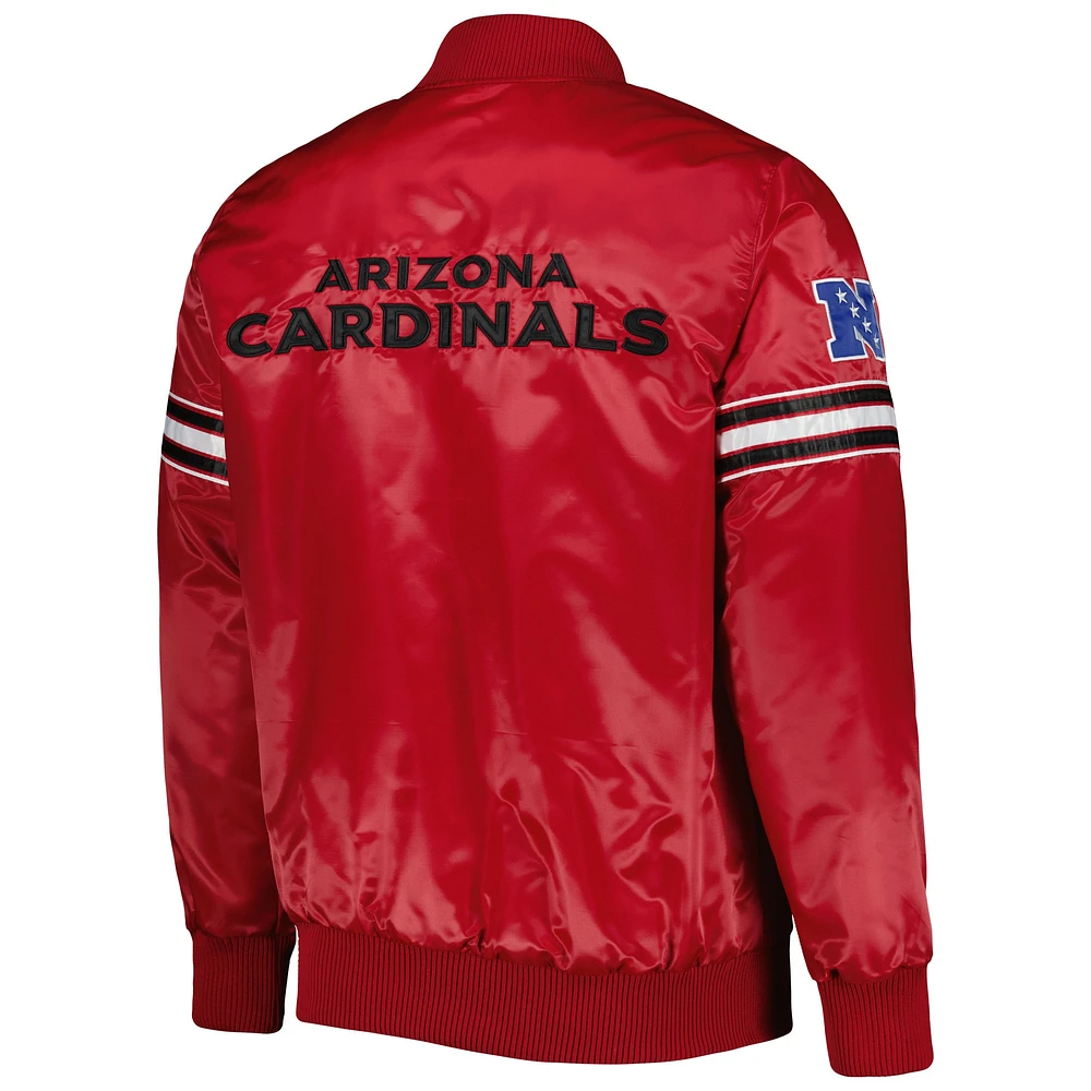 Starter Cardinal Arizona Cardinals The Pick and Roll Veste à boutons-pression pour homme