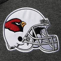 Chandail à capuchon pour homme Starter Heathered Grey/Black Arizona Cardinals Extreme Fireballer