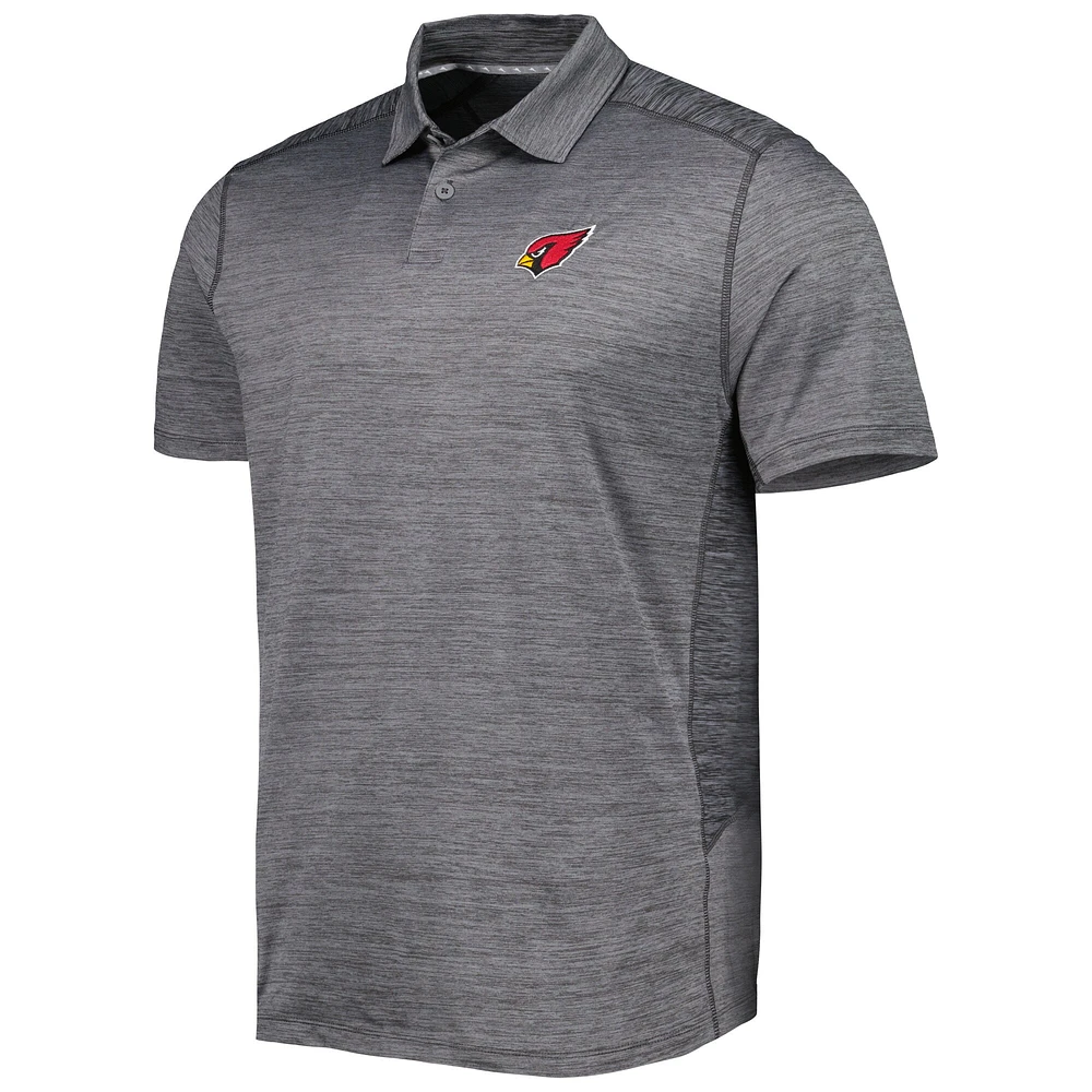 Polo Tommy Bahama Charcoal Arizona Cardinals Delray Frond IslandZone pour homme