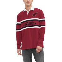 Men's Tommy Hilfiger Cardinal Arizona Cardinals Cory Varsity Rugby Long Sleeve T-Shirt