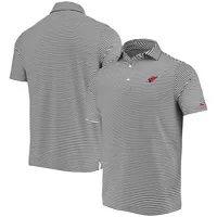 Vineyard Vines Gray/White Cleveland Browns Winstead Striped Polo