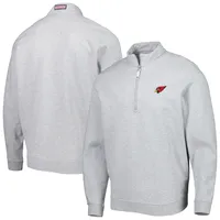 Men's Vineyard Vines Heather Gray Arizona Cardinals Shep Shirt Quarter-Zip Sweatshirt