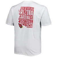 T-shirt blanc pour homme de la collection Hometown Big & Tall des Cardinals l'Arizona