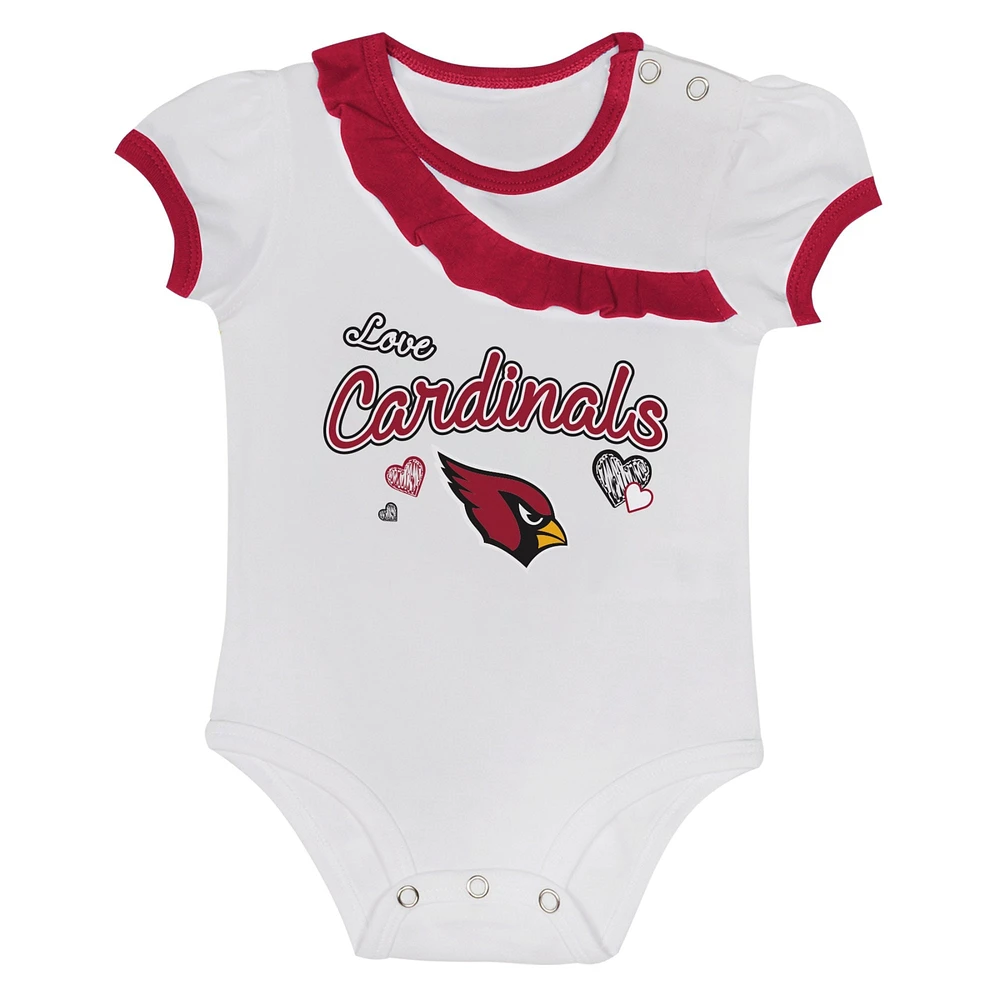 Ensemble body et jupe Love My Team pour nouveau-né bébé des Arizona Cardinals