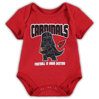 Newborn Cardinal Arizona Cardinals Star Wars Stay On Target Bodysuit