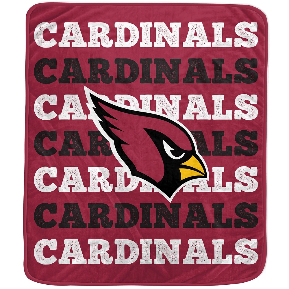 Pegasus Arizona Cardinals 60'' x 70'' Logo Wordmark Plush Blanket