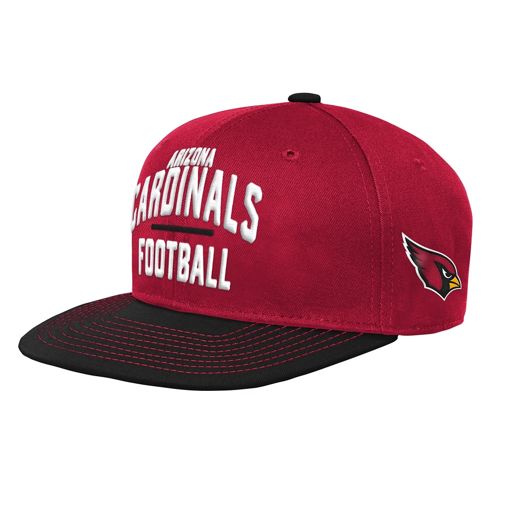 Préscolaire Cardinal/noir Arizona Cardinals Lock Up Snapback Hat