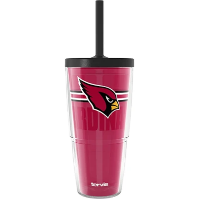 Gobelet classique Tervis Arizona Cardinals de 24 oz avec couvercle à paille Go the Distance