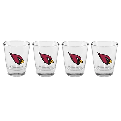 The Memory Company Cardinals de l'Arizona, paquet de 4, 2 oz. Ensemble de verres à shot