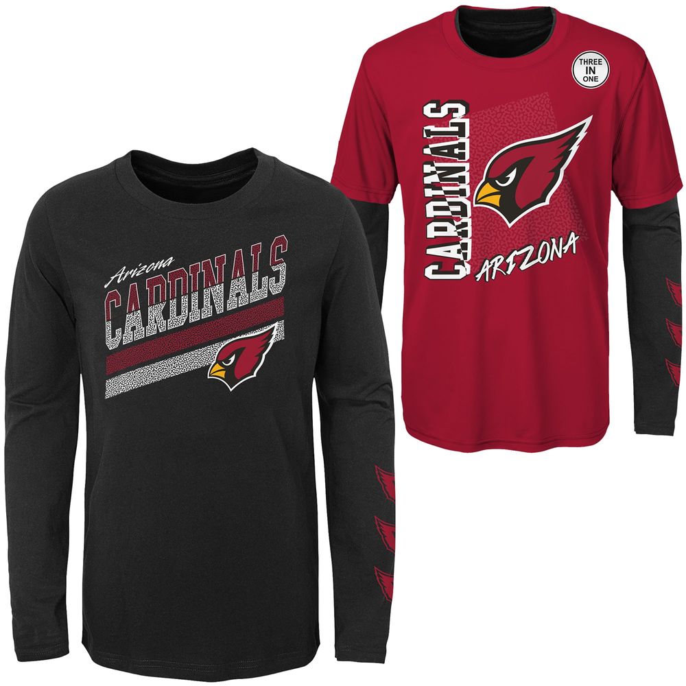 Women's Fanatics Branded Cardinal/Black Arizona Cardinals Fan T-Shirt Combo Set Size: Small