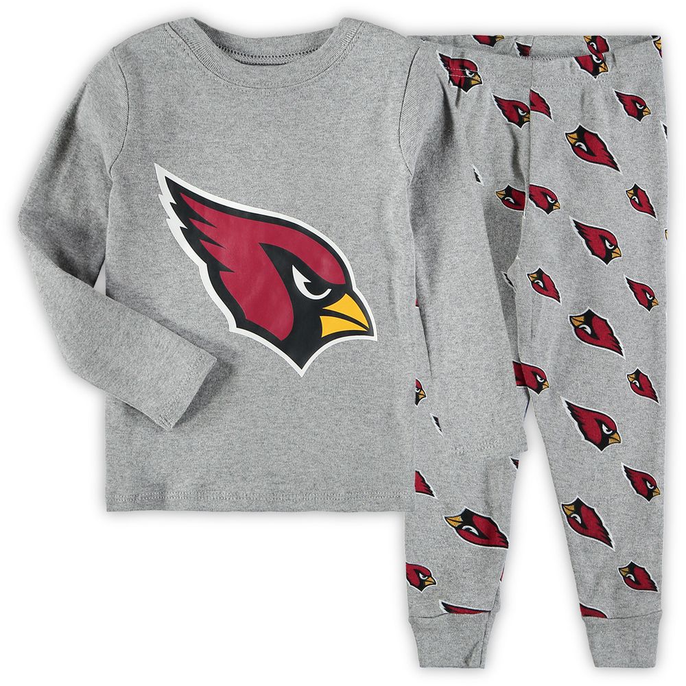 Toddler Heathered Gray Arizona Cardinals Sleep Set