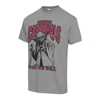 T-shirt unisexe Junk Food Graphite Arizona Cardinals Disney Star Wars Yoda Win We Will