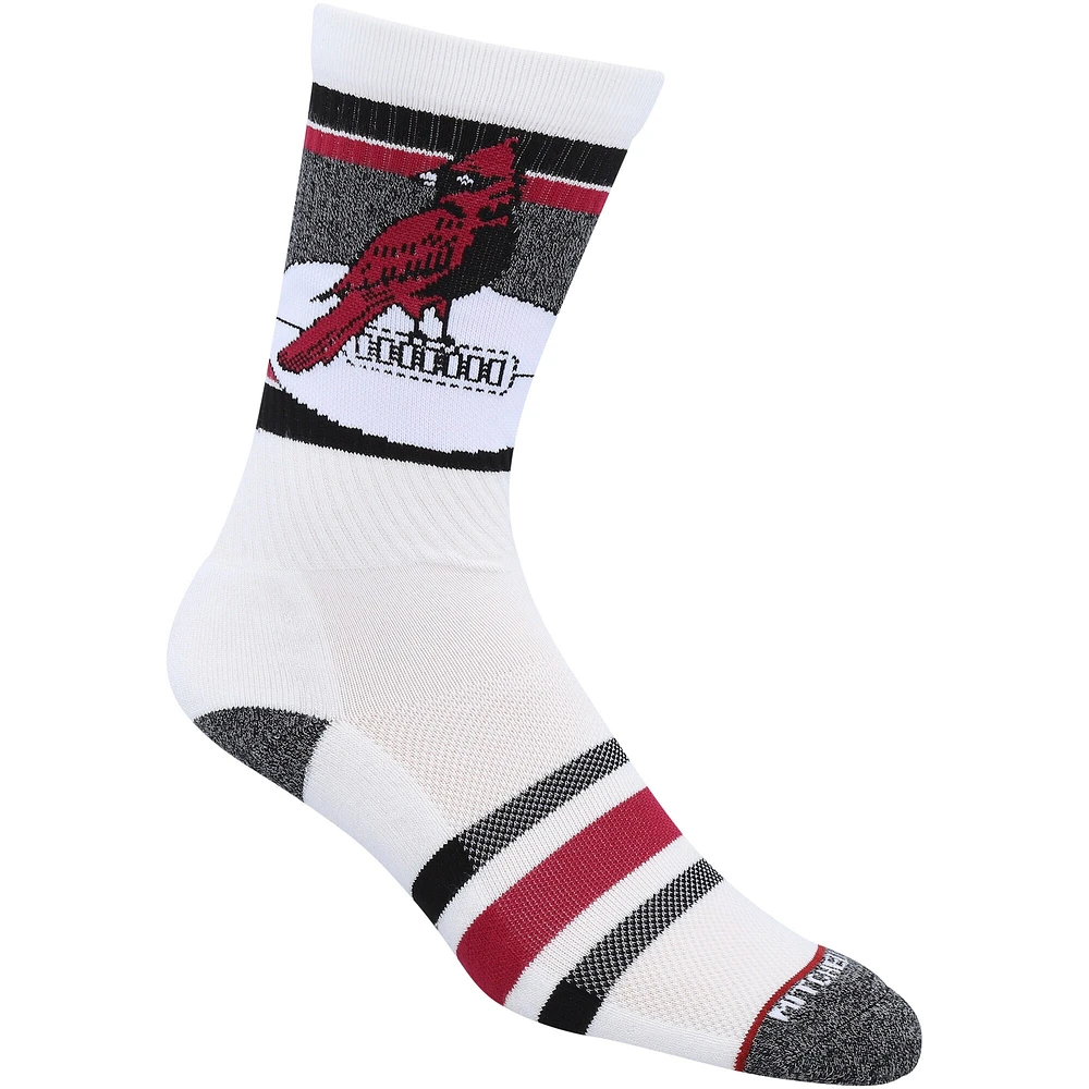 Chaussettes unisexes Mitchell & Ness blanches Arizona Cardinals Interception Crew