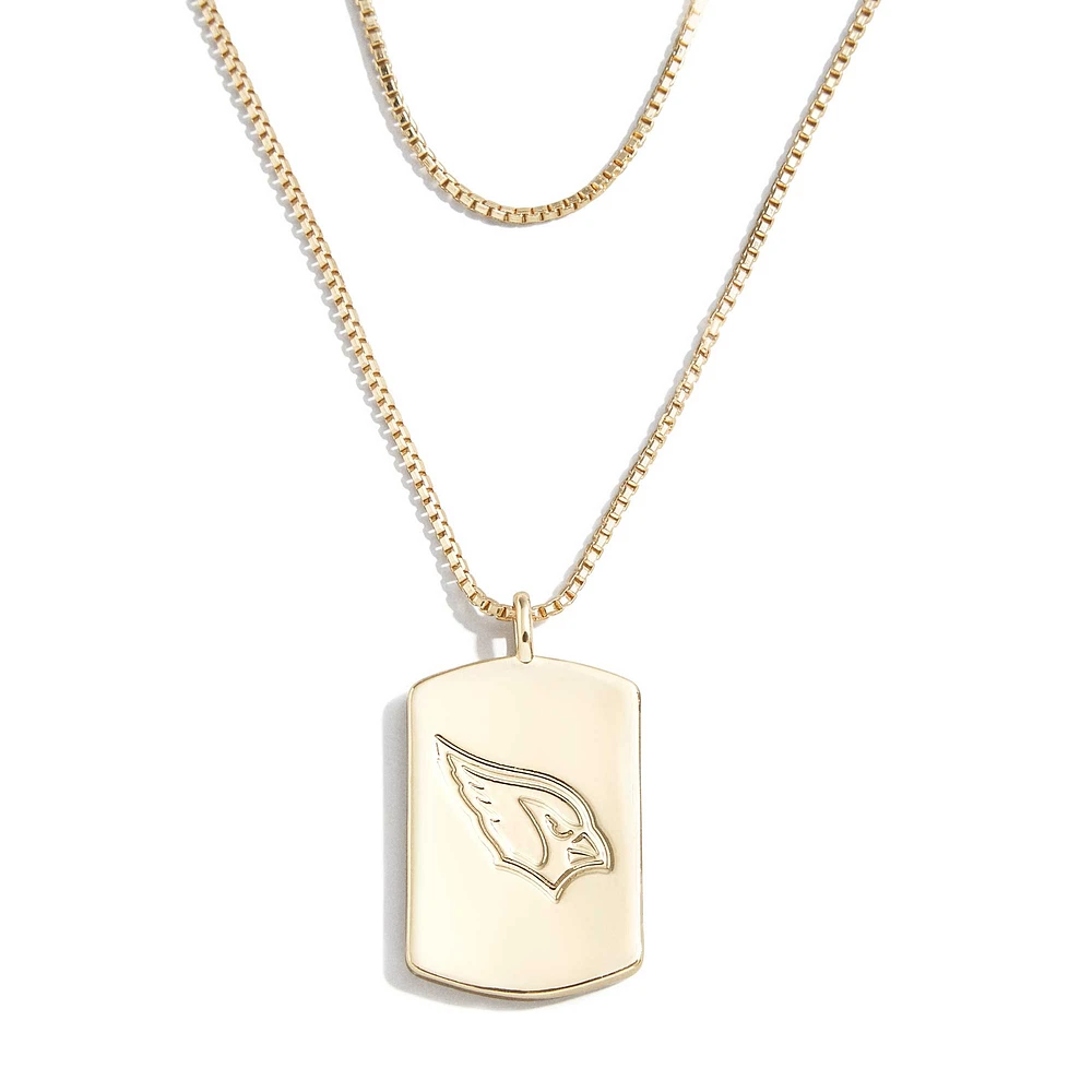 WEAR by Erin Andrews x Baublebar Arizona Cardinals Collier en or avec étiquette de chien