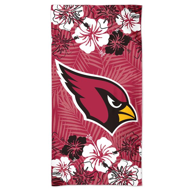 Serviette de plage WinCraft Arizona Cardinals 60'' x 30'' Floral Spectra