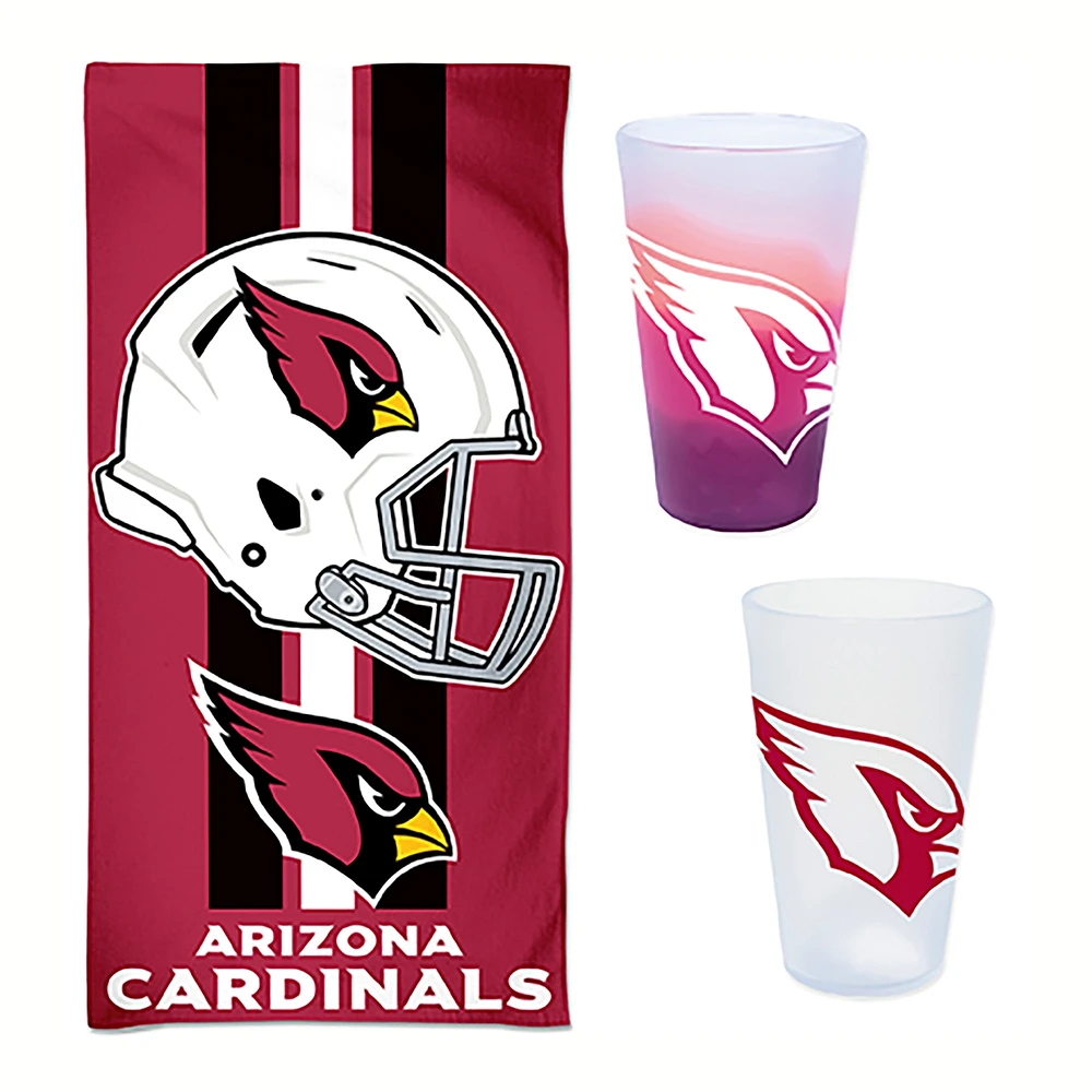 WinCraft Arizona Cardinals Beach Day Accessories Pack