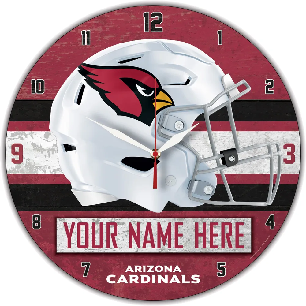 Lids Arizona Cardinals WinCraft Personalized 14'' Round Wall Clock