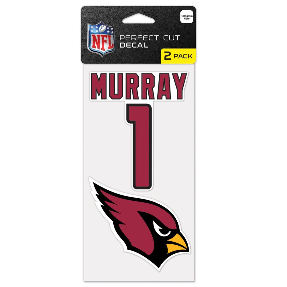 WinCraft Kyler Murray Arizona Cardinals Perfect Cut 2-Pack Player - Decal Set