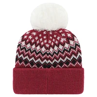 Women's '47 Cardinal Arizona Cardinals Elsa Cuffed Knit Hat with Pom