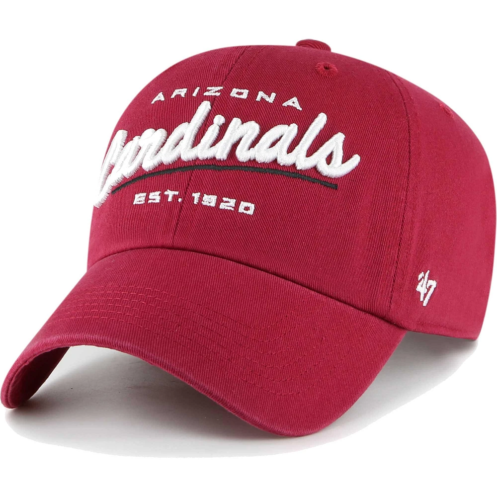 Casquette réglable '47 Cardinal Arizona Cardinals Sidney Clean Up pour femme