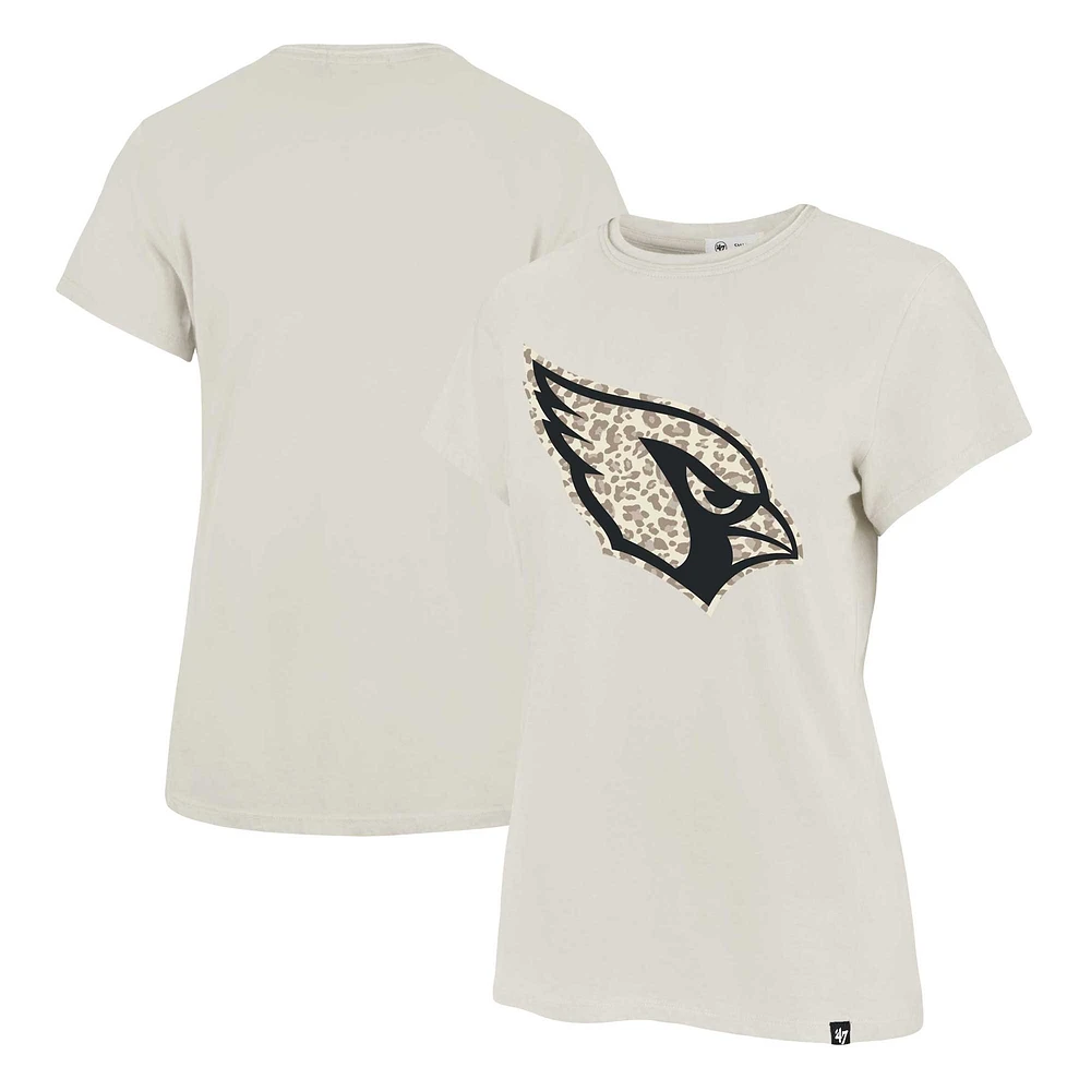 Women's '47 Cream Arizona Cardinals Panthera Frankie T-Shirt