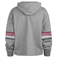 Women's '47 Heather Gray Arizona Cardinals Upland Bennett Pullover Hoodie