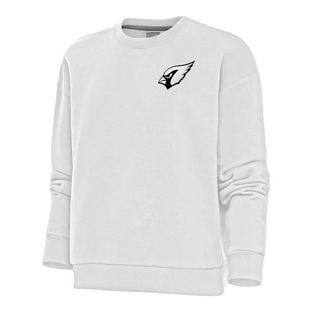 Men's Antigua White Philadelphia Eagles Victory Chenille Pullover Sweatshirt Size: Large