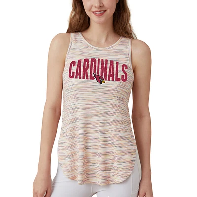 Women's Concepts Sport  Arizona Cardinals Sunray Multicolor Tri-Blend Tank Top