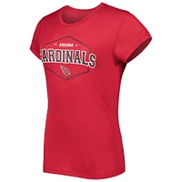 Women's Concepts Sport Cardinal/Black Arizona Cardinals Badge T-Shirt & Pants Sleep Set