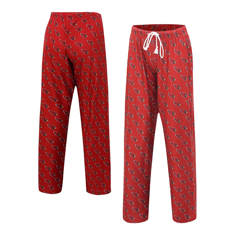 Women's Concepts Sport Cardinal Arizona Cardinals Gauge Allover Print Sleep Pants