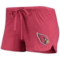 Women's Concepts Sport Cardinal Arizona Cardinals Meter Knit Long Sleeve Raglan Top & Shorts Sleep Set