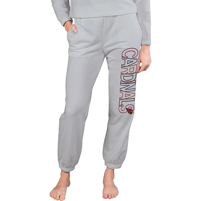 Pantalon Concepts Sport gris Arizona Cardinals Sunray French Terry pour femmes