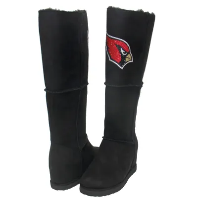 Arizona Cardinals Cuce Women's Suede Knee-High Boots - Black