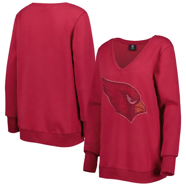 Officially Licensed NFL Women's Rhinestone Tee - Cardinals