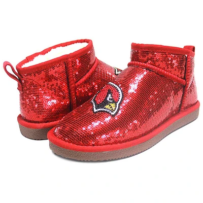 Bottines à paillettes Cuce rouges Arizona Cardinals pour femmes