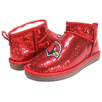 Women's Cuce  Red Arizona Cardinals Sequin Ankle Boots