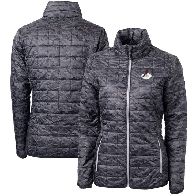 Men's Cutter & Buck Gray Louisville Cardinals Adapt Eco Knit Hybrid Recycled Full-Zip Jacket Size: Small