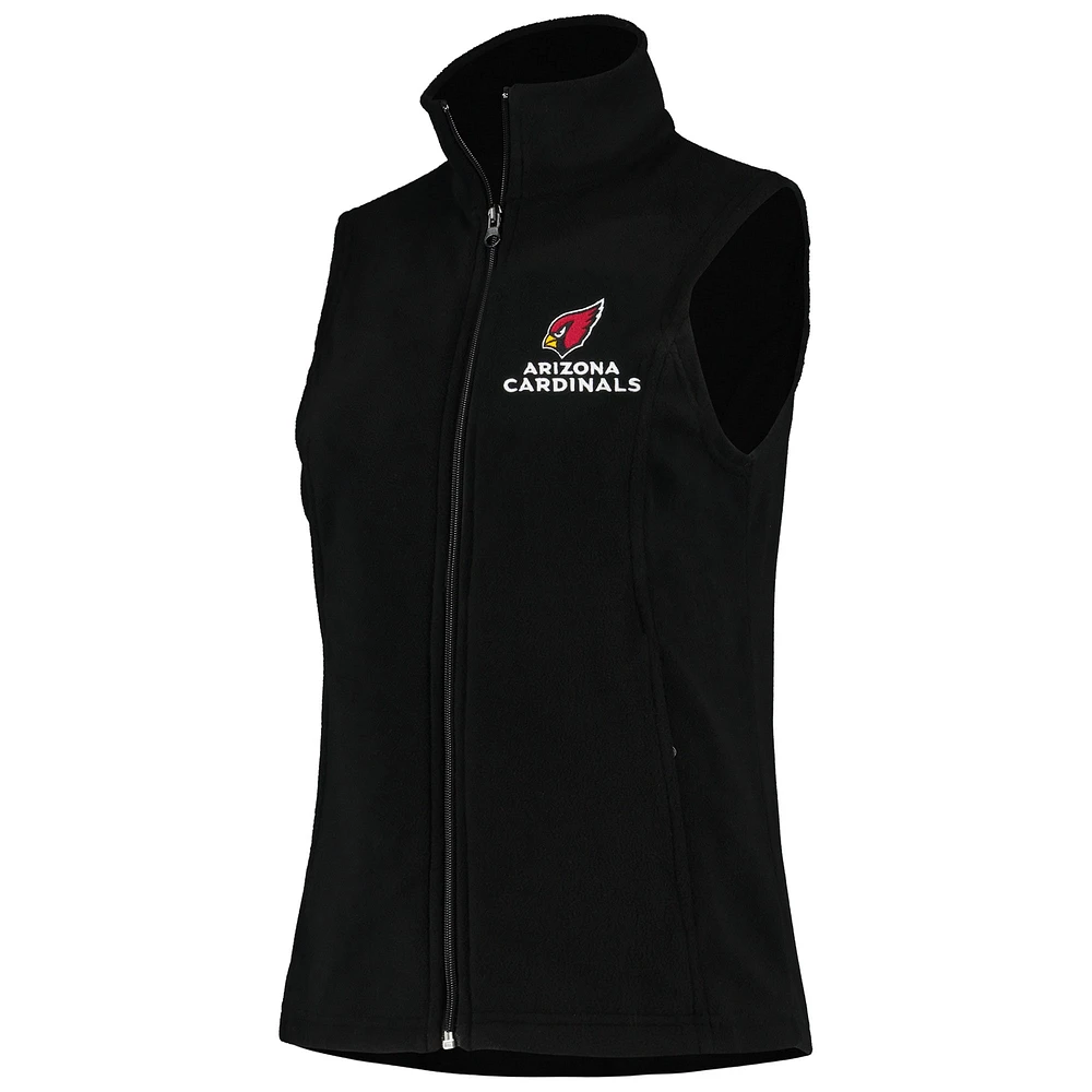 Women's Dunbrooke Black Arizona Cardinals Houston Fleece Full-Zip Vest