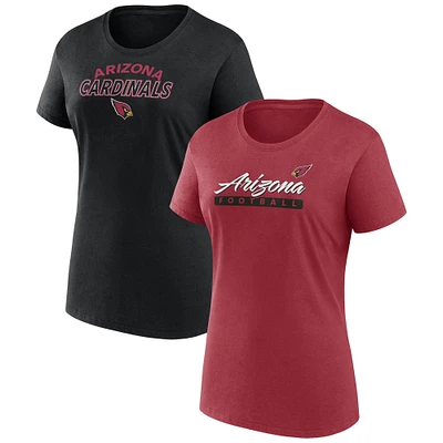 Pack combiné de t-shirts à risque Fanatics Arizona Cardinals pour femmes