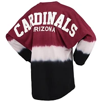 Women's Fanatics Cardinal/White Arizona Cardinals Ombre Long Sleeve T-Shirt