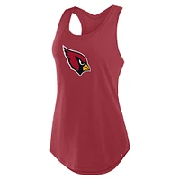 Débardeur Fanatics Cardinal Arizona Cardinals Iron Fan pour femmes
