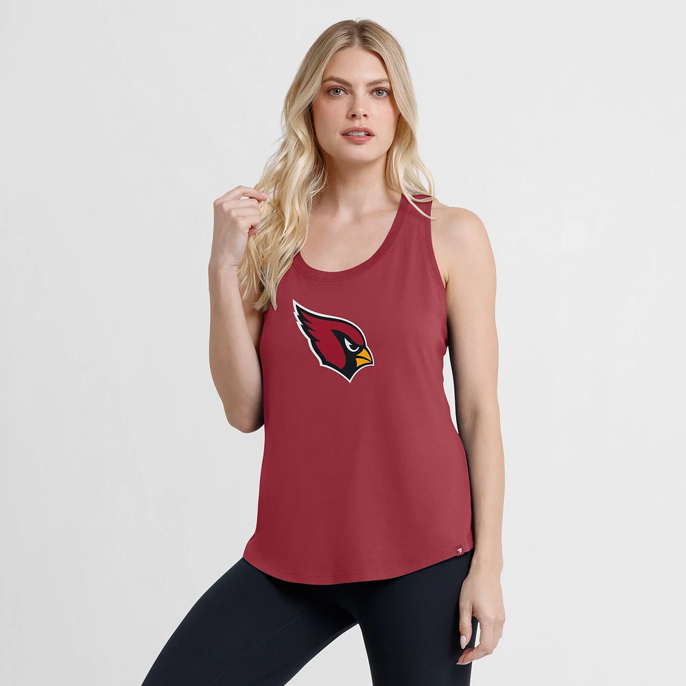 Débardeur Fanatics Cardinal Arizona Cardinals Iron Fan pour femmes